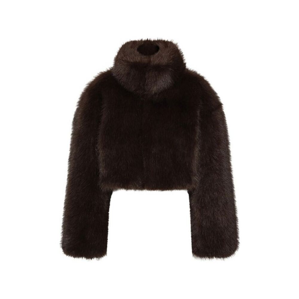 Rotate Brown Jackets - Faux Fur & Shearling Jackets Women